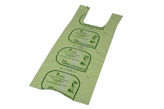 EN13432 Eco Friendly Trash Bags , Biodegradable Litter Bags Easy Carry