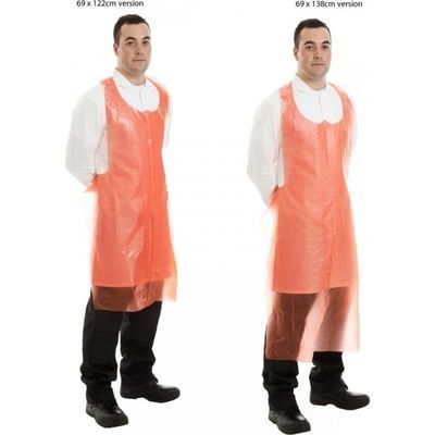 Compostable Red Biodegradable Aprons Lightweight For Food And Medical