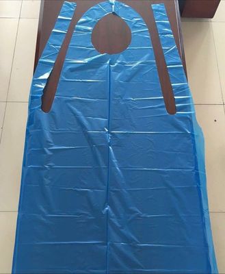 White Biodegradable Aprons Good Insulating Property 65 X 100 Cm 12 Mic