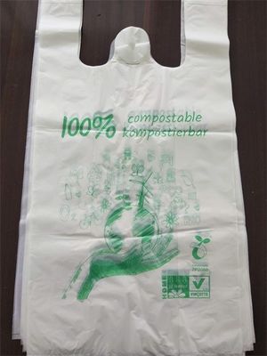 Large Biodegradable Check-Out T-Shirt Bag