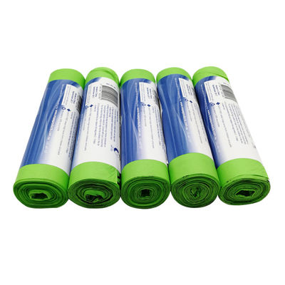 HDPE LDPE Plastic Biodegradable Garbage Bags 100% Compostable