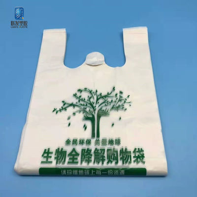 Plastic T Shirt Shopping Bag 100% Biodegradable Compostable