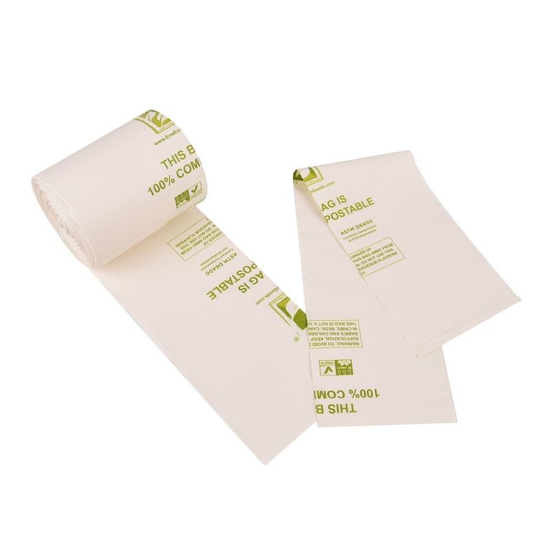 Flexible Custom Biodegradable Plastic Bags , Small Biodegradable Compost Bags