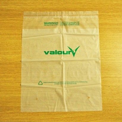 Durable Plastic Flat Bags , Small Biodegradable Bags For Food Packaging