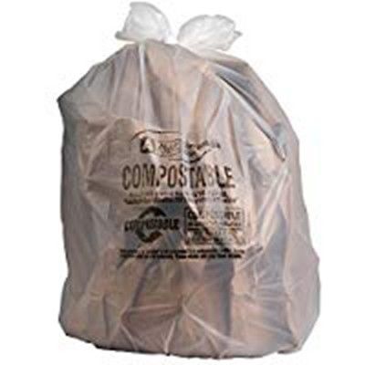 Oilproof Biodegradable Disposable Bags , Biodegradable Plastic Bags For Food Waste
