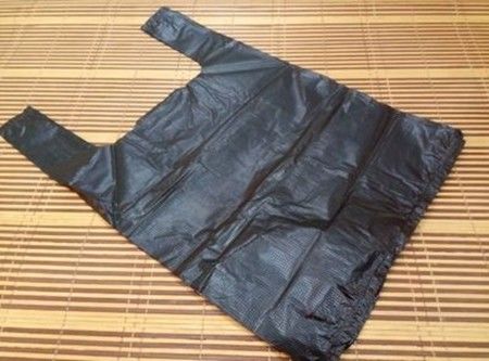 Black Compostable Trash Bags , Compostable Plastic Bags For Supermarket
