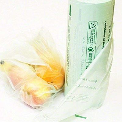 EN13432 Environmentally Friendly Plastic Bags , Clear Plastic Food Packaging Bags