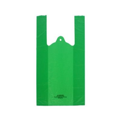 Bio Based Disposable Pet Waste Bags , Green T Shirt Plastic Bags LF-PET-004
