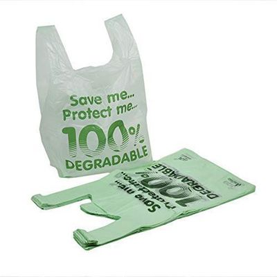 Environmentally Friendly Vegetable Plastic Bags , 100 % Compostable Shopping Bags