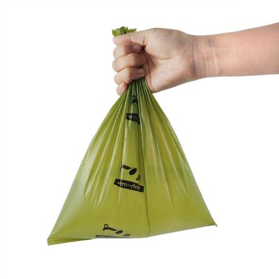 40% Bio Based Compostable Pet Waste Bags Water Resistance Convenient