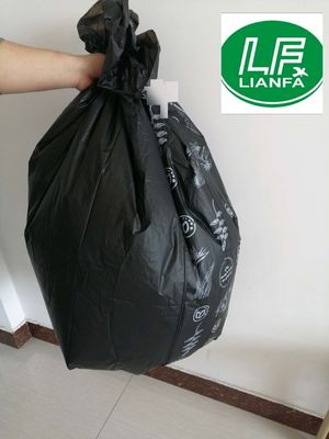 ISO Compostable Garbage Bags , Biodegradable Trash Bags Corn Starch Materials