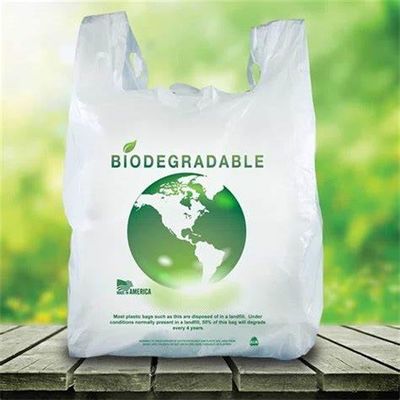 Durable T Shirt Grocery Bags 100% Biodegradable 12 Inches Width